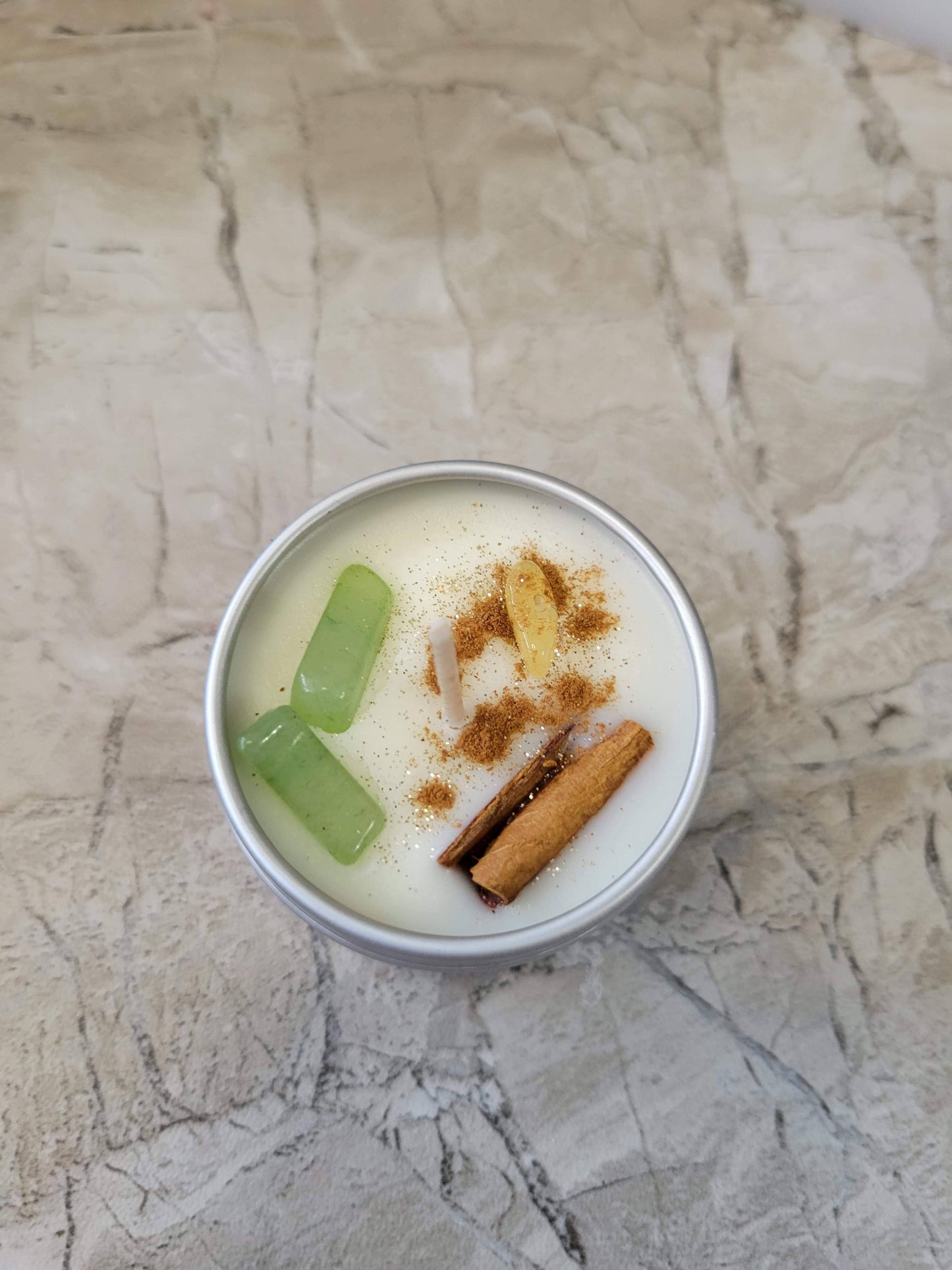 Soy Crystal Intention Candle 2oz: Frankincense & Myrrh