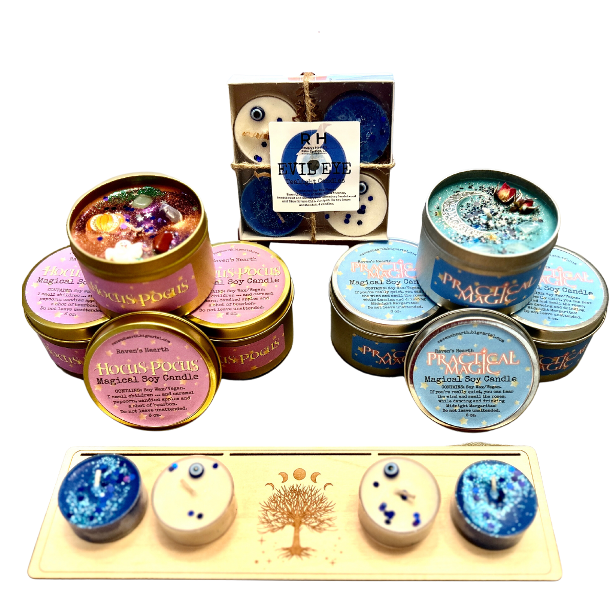 Halloween movie themed candles
