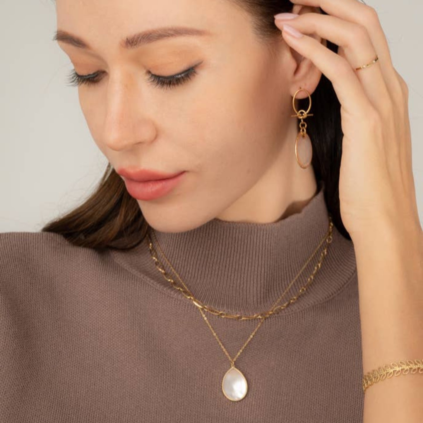 Starfish Project Mother of Pearl Necklace on model