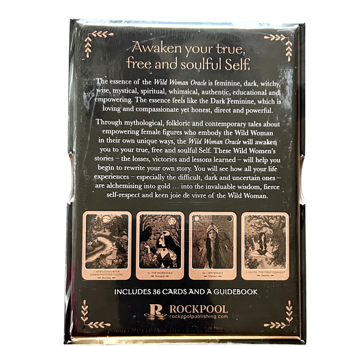 Wild Woman Oracle Card deck back cover