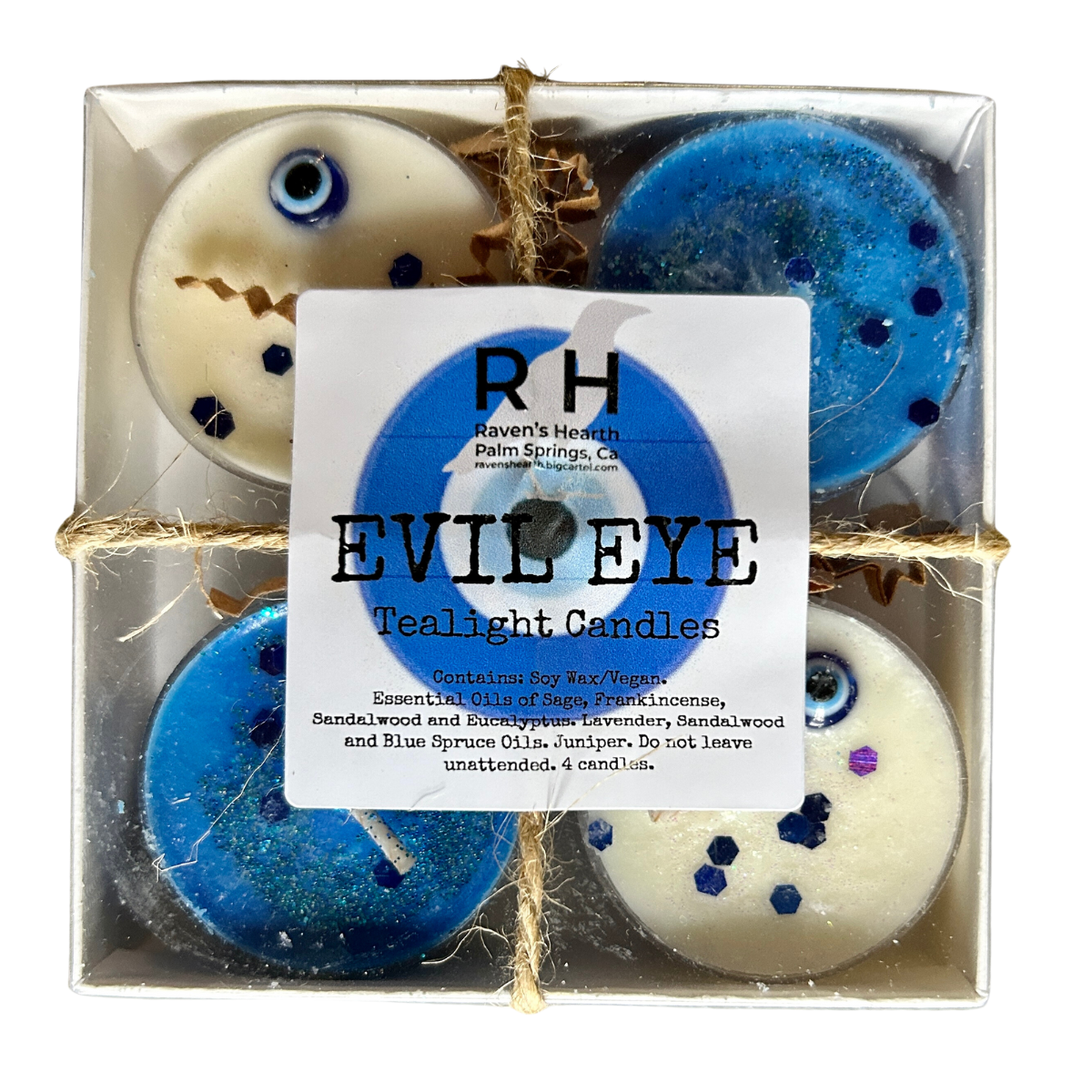 evil eye tealight alter candle set
