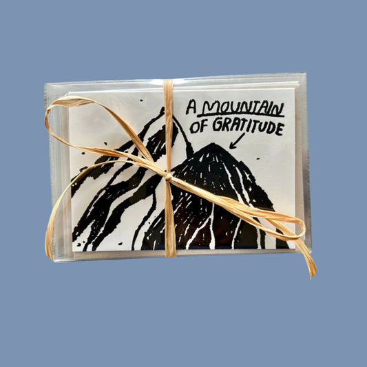 SET OF GRATITUDE CARDS WITH RIBBON