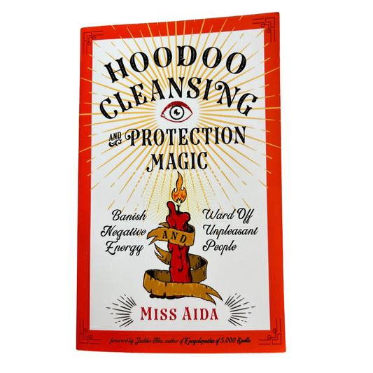 Hoodoo cleansing and proection magic  book front cover