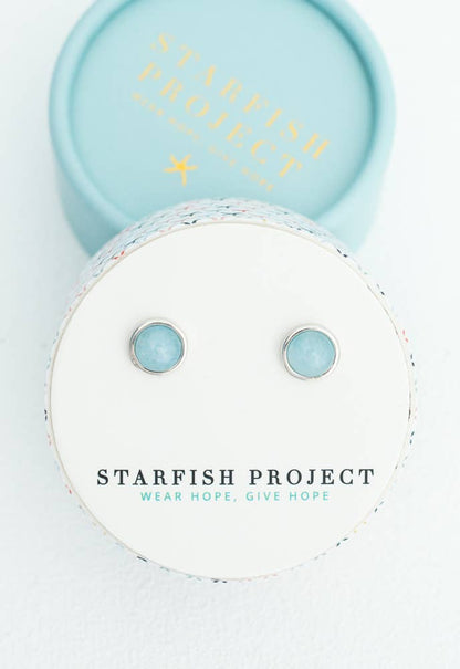 Starfish Project Aquamarine Stud Earrings