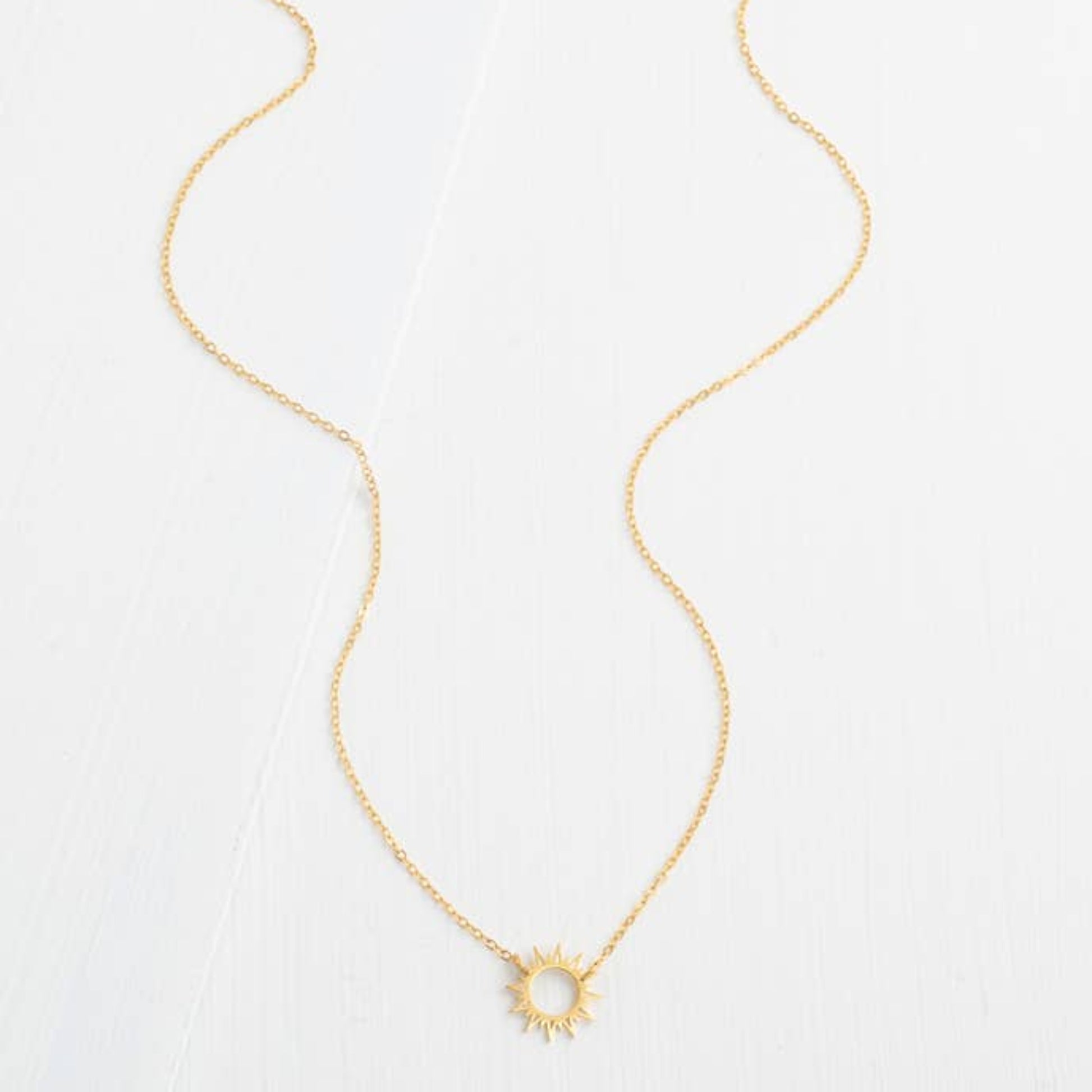 starfish mallory gold sunburst necklace