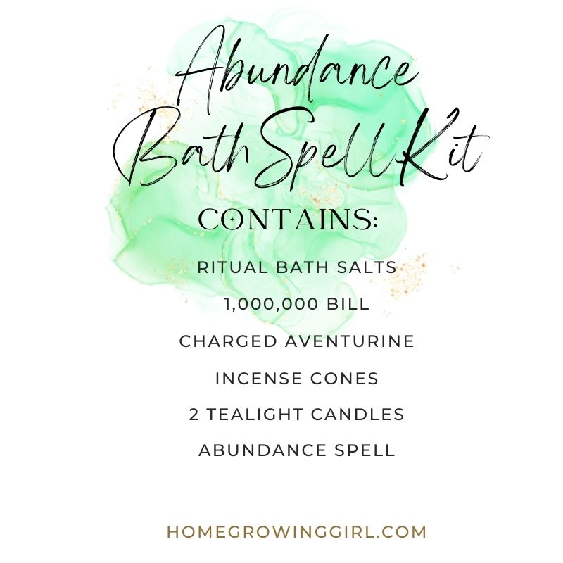 list of abundance spell kit contents