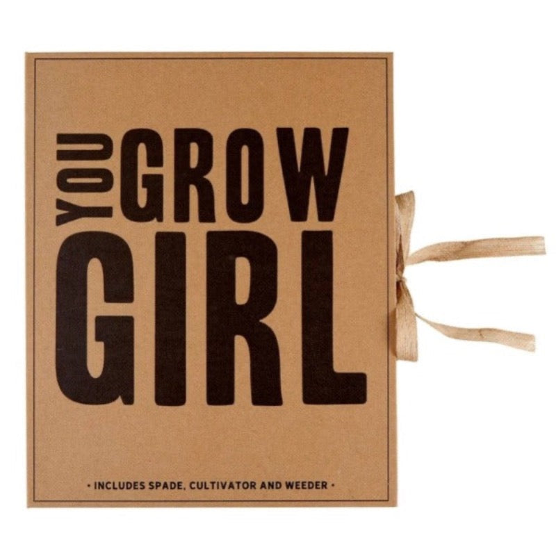 You Grow Girl Garden Gift Tool Box Spade Cultivator weeder, gift for gardeners
